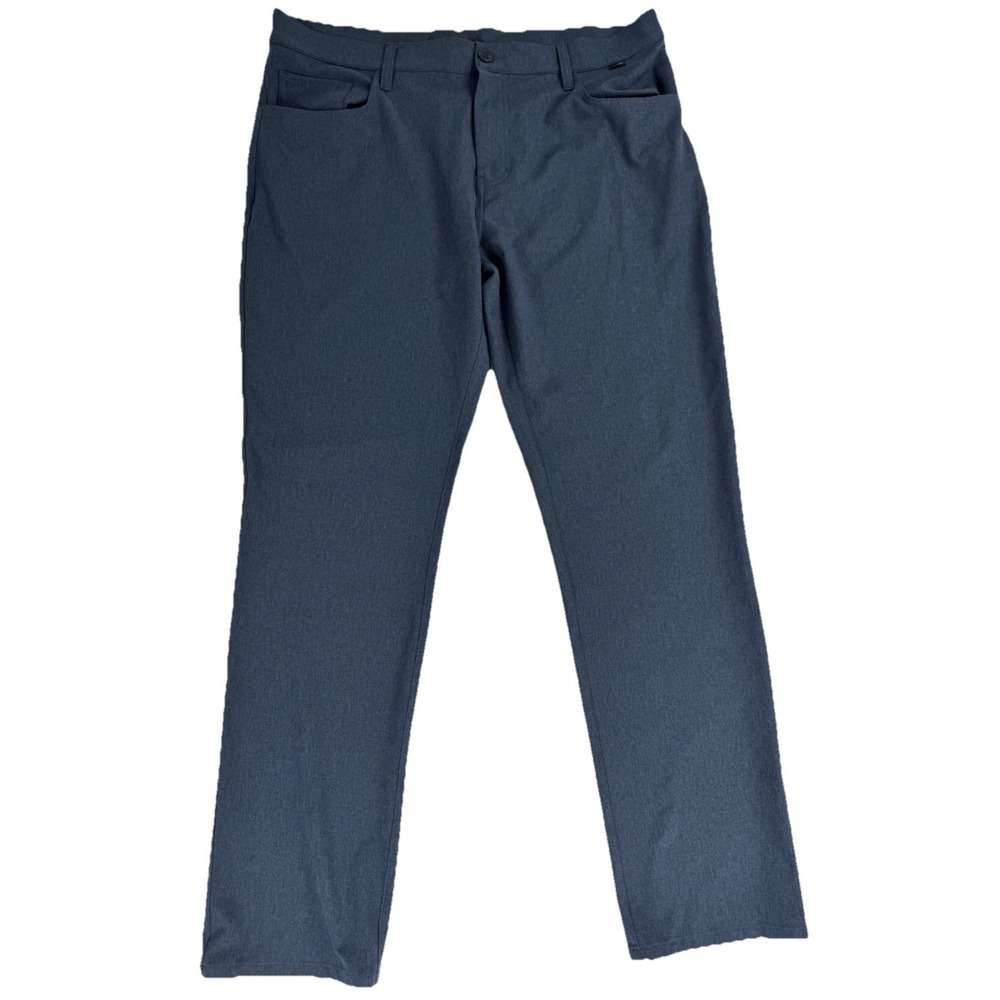 Travis Mathew Open To Close Golf Pants Mens 38 x 32 Gray Stretch Chino